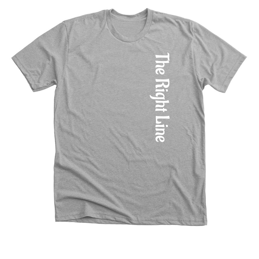The Right Line Adventure, a Athletic Heather Premium Unisex Tee