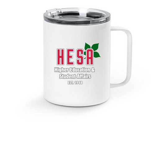 HESA Travel Mug, a White Stainless Steel Travel Mug