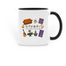 STXBP1 Friends, a Black Two-Tone Ceramic Mug