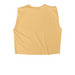 Run the D Tees, a Faded Mustard Women's Heavyweight Garment Dye Muscle Tee (back-view)
