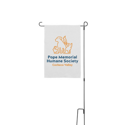PMHS-CV Yard Flag, a White 12" x 18" Yard Flag with Stake