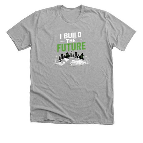 Wear the Future. Fuel the Mission, a Athletic Heather Premium Unisex Tee
