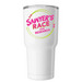 Sawyer's Race for Research Insulated Tumbler, a White Insulated Tumbler