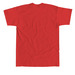 Beagle Boy Dexter Pooch, a Red Union Made Unisex Tee (back-view)