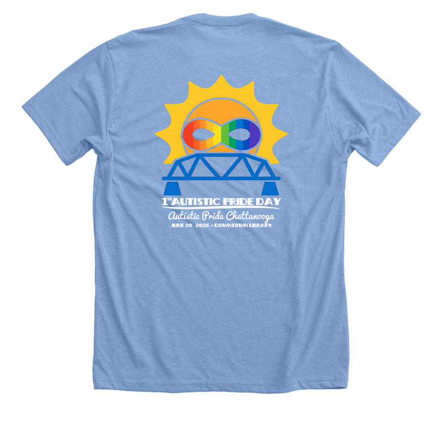 Not A Processing Error..., a Heather Carolina Blue Premium Unisex Tee (back-view)