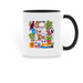 Cozy Cats Mug, a Black Two-Tone Ceramic Mug