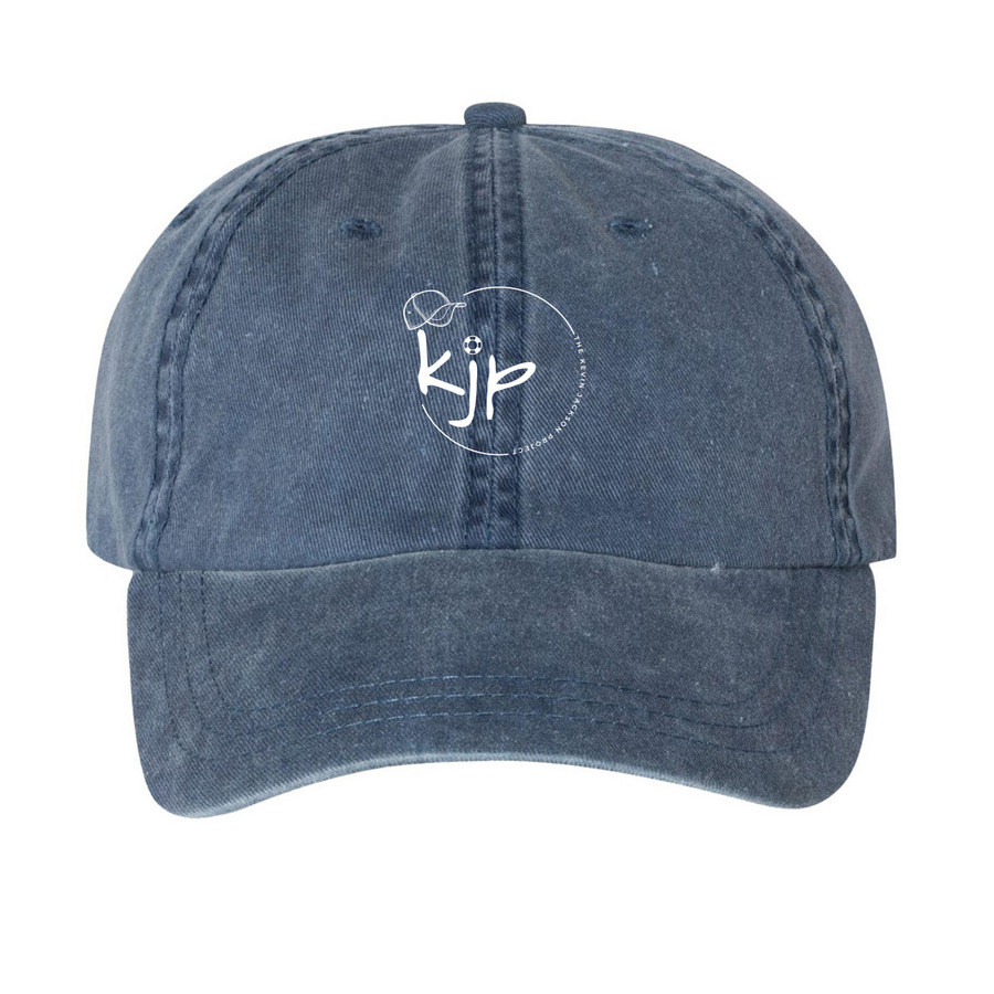 The Kevin Jackson Project, a Navy Printed Pigment Dye Baseball Cap