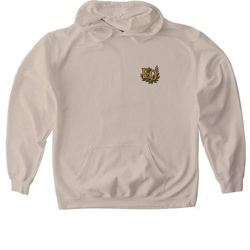 Lion In Bloom, a Sand Gildan Softstyle Pullover Hoodie