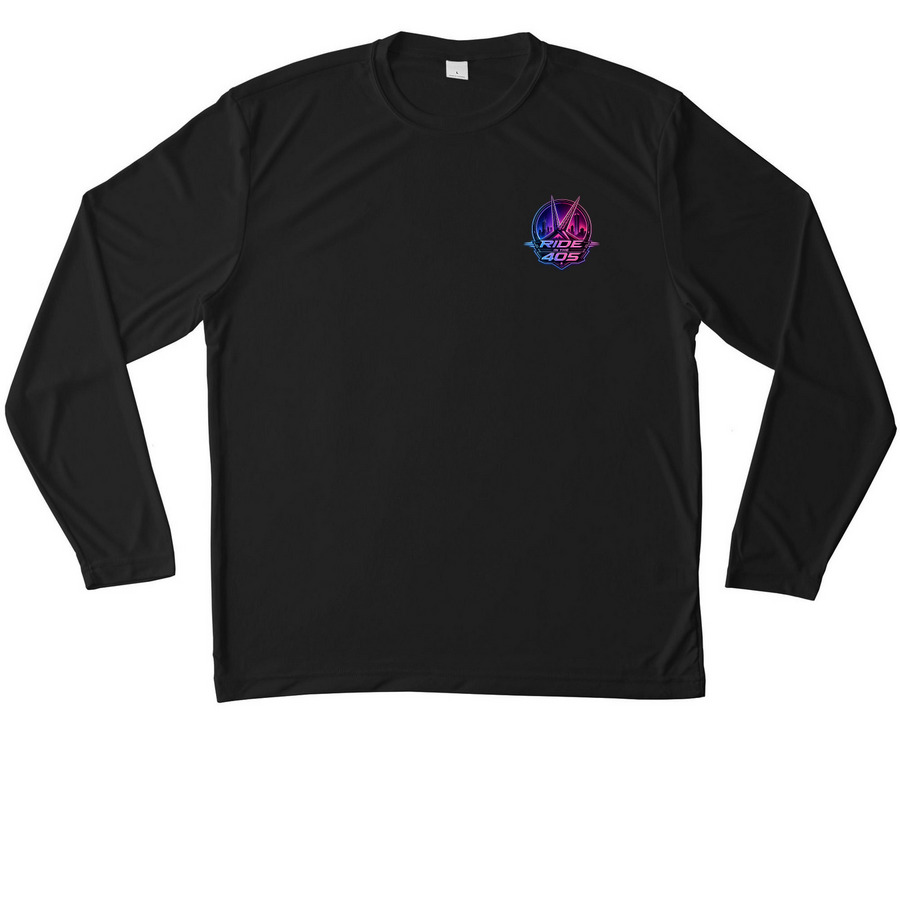 Ride in the 405 Official Merch&nbsp;, a Black Unisex Performance Long Sleeve Tee