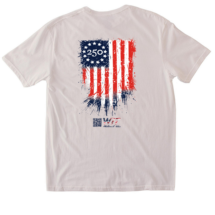 WIT BETSY ROSS, a Ice Grey Softstyle Cotton Tee (back-view)