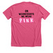 WEDNESDAYS WE WEAR PINK, a Heather Charity Pink Premium Unisex Tee (back-view)