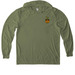 Soil. Where it all Begins XL+ options, a Olive You Green Allmade Eco Triblend Hoodie Tee