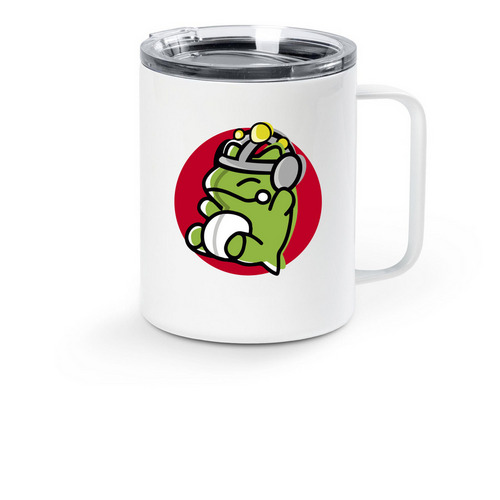 Taza "Repartiendo Experiencia", a White Stainless Steel Travel Mug