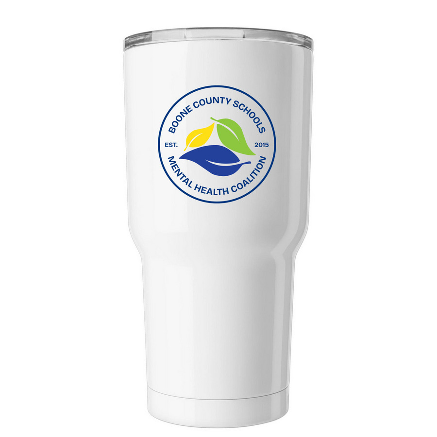 Tumblers, a White Insulated Tumbler