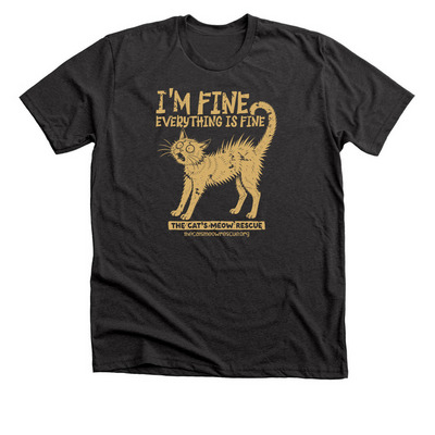I?m fine. Everything is fine., a Dark Grey Heather Premium Unisex Tee