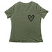 Play-full Heart Shirts and sweatshirts!, a Military Green Women's Relaxed V-Neck Tee