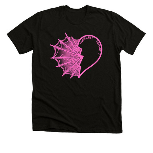 Hopeless Romantic, a Solid Black Blend Premium Unisex Tee
