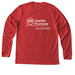 Volunteer Long Sleeve, a Heather Red Premium Long Sleeve Tee (back-view)