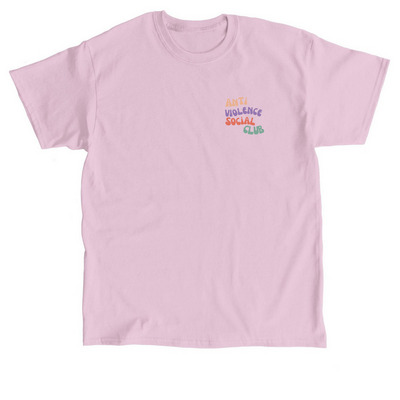 Anti-Violence Social Club, a Light Pink Classic Unisex Tee