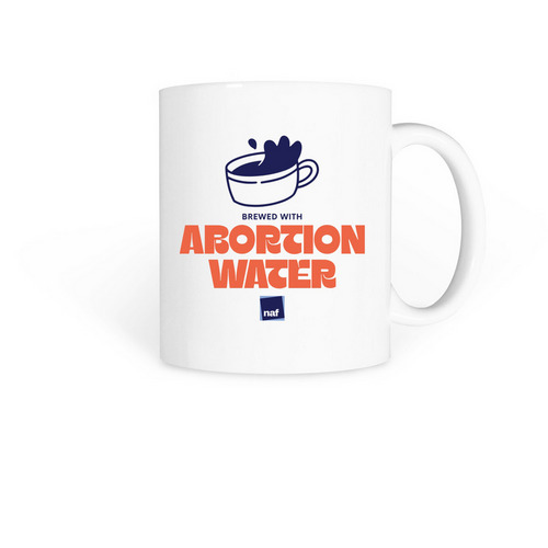 Brewed with Abortion Water&nbsp;, a White Coffee Mug