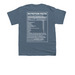 Nutrition Facts & Logo Design, a Indigo Youth Unisex Tee (back-view)