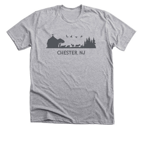 Chester, NJ, a Athletic Heather Premium Unisex Tee