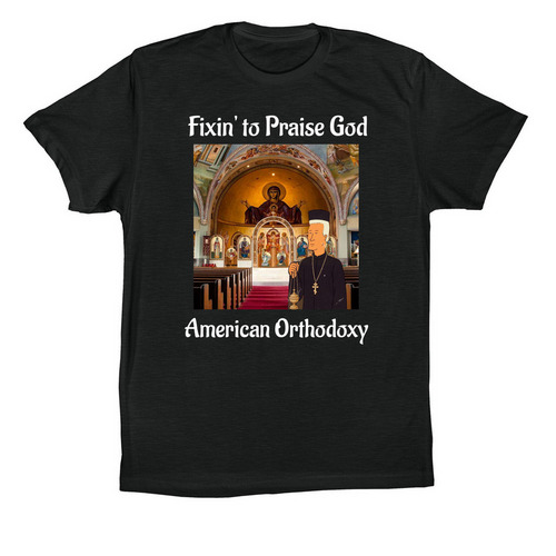 American Orthodox Christian&nbsp;, a Vintage Black Premium Cotton Tee