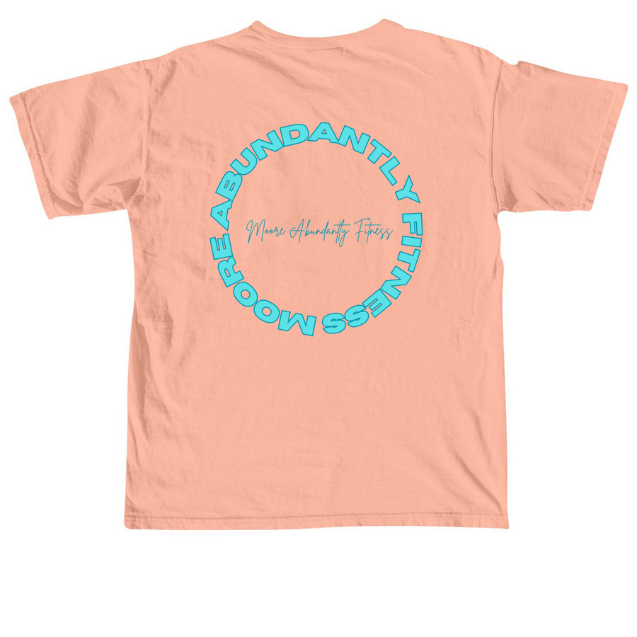 MA Fit 2026 Summer, a Neon Cantaloupe Comfort Colors Unisex Tee (back-view)