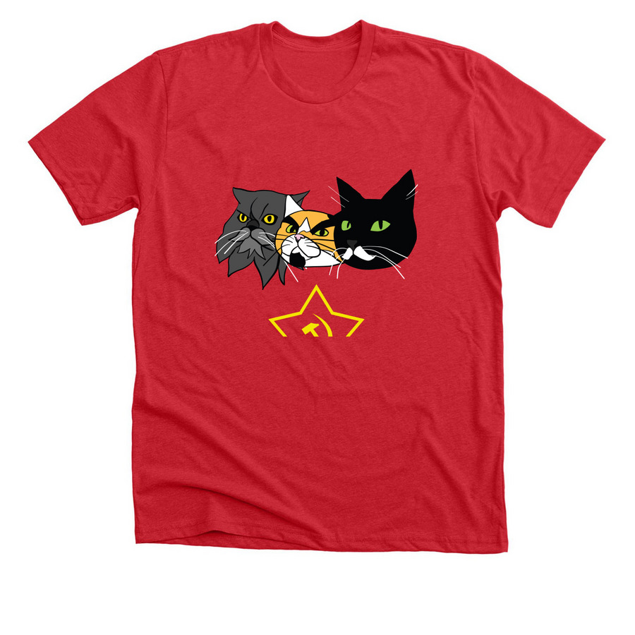 Comrade kitties&nbsp;, a Heather Red Premium Unisex Tee