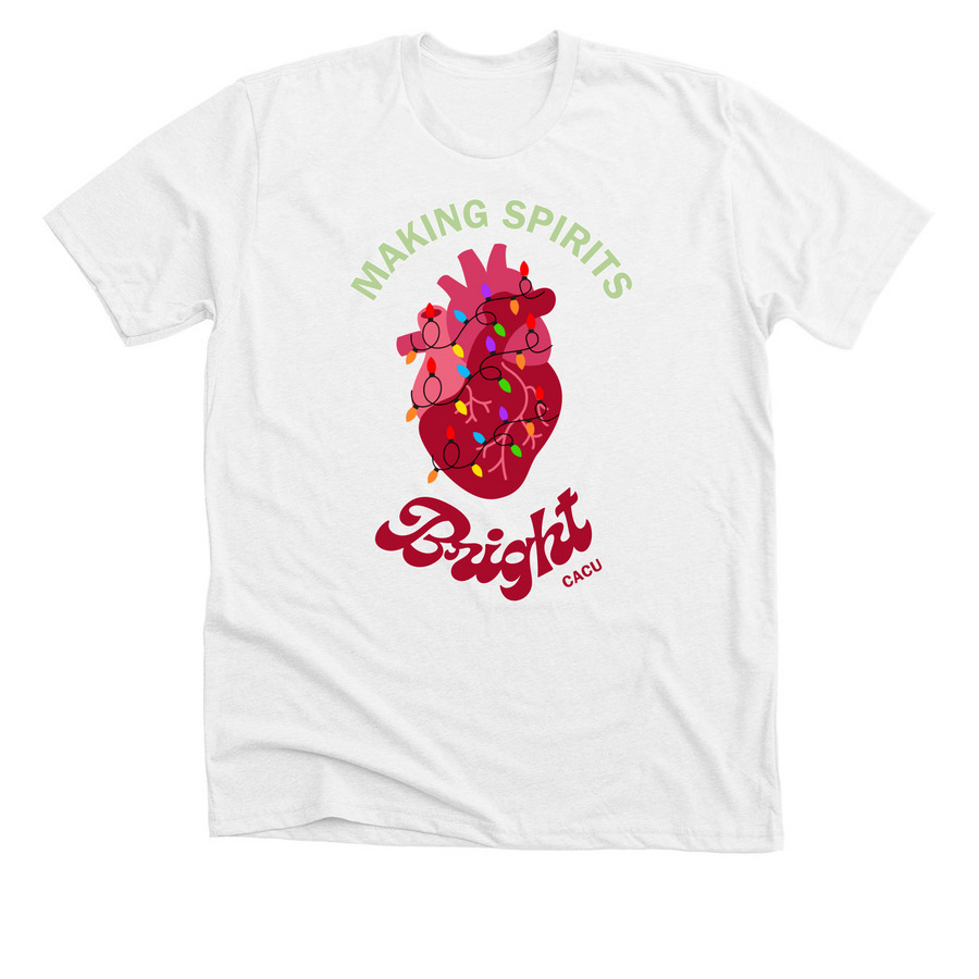 CACU Holidays, a Solid White Blend Premium Unisex Tee