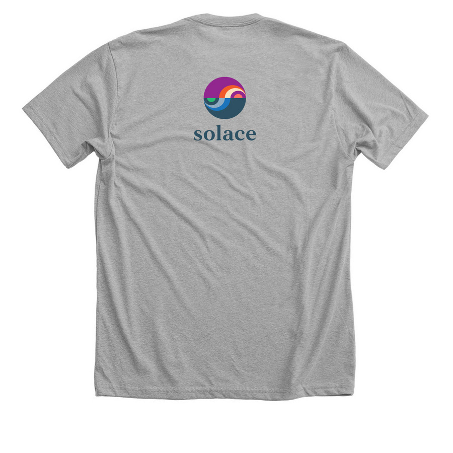 Little by Little. Day by Day., a Athletic Heather Premium Unisex Tee (back-view)