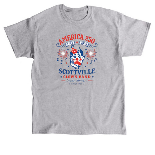 America 250 and the Clown Band, a Sport Grey Classic Unisex Tee