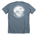 Humpback Whale Research Team, a Heather Slate Premium Unisex Tee (back-view)