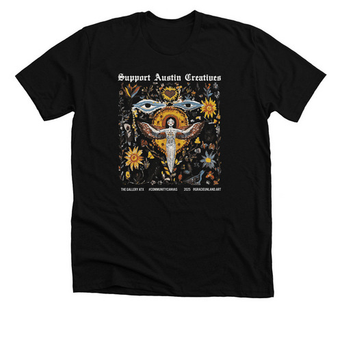 The Gallery ATX #CommunityCanvas, a Solid Black Blend Premium Unisex Tee