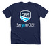 Say Yes to CRS, a Solid Navy Blend Premium Unisex Tee