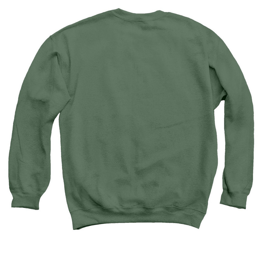 AKASF Sarang ??, a Military Green Crewneck Sweatshirt (back-view)