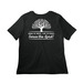 Peace Pres Shirts, a Vintage Black Women?s Relaxed Cotton Tee (back-view)