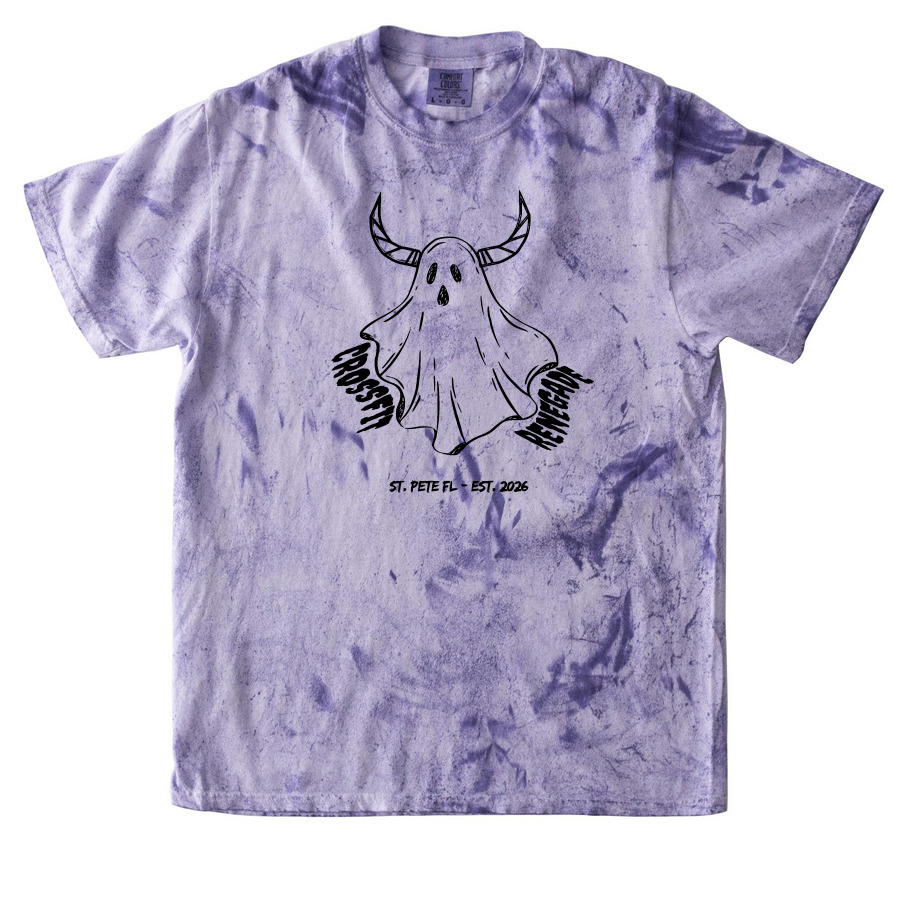 Renegade the Friendly Ghost, a Amethyst Comfort Colors Colorblast Tee