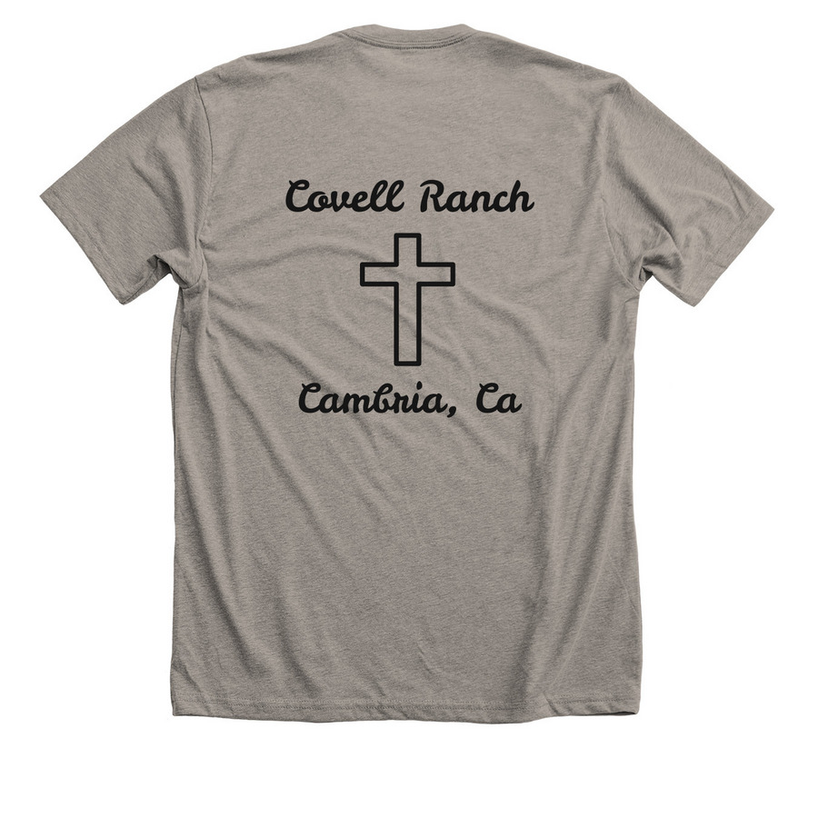 Faith over Fear, a Heather Stone Premium Unisex Tee (back-view)