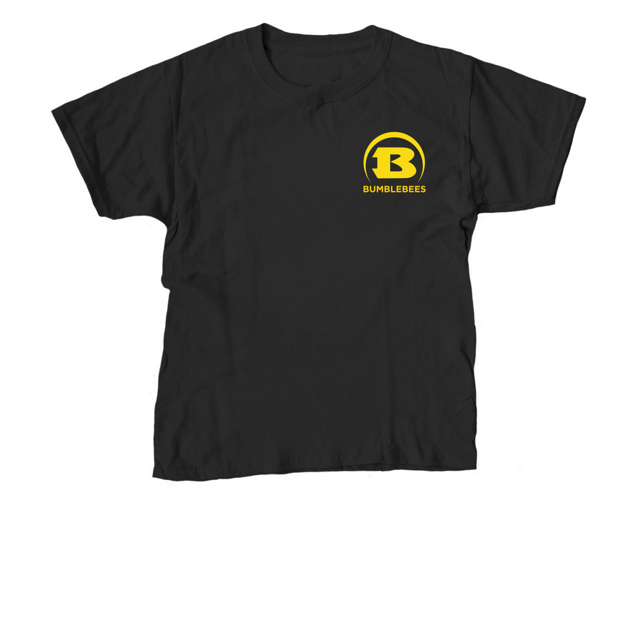 Bumblebees, a Black Youth Unisex Tee