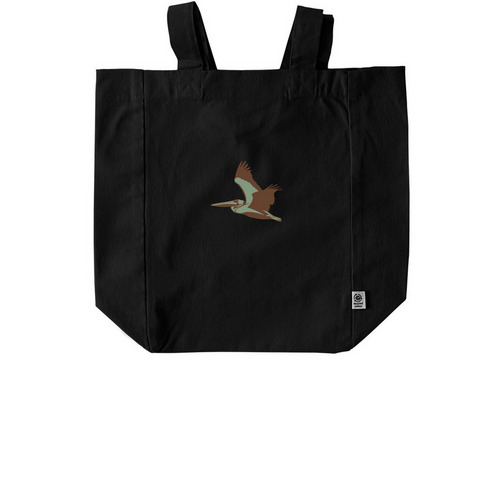 Cocomint Groovy Tote Bag, a Black Recycled Cotton Tote Bag