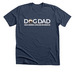 DOG DAD small dark color shirts, a Heather Navy Premium Unisex Tee
