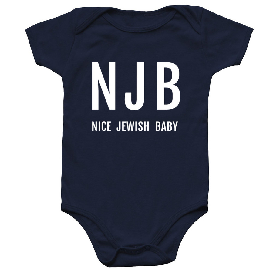 Nice Jewish Baby Onesie, a Navy Infant Onesie