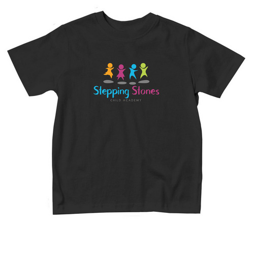 Stepping Stones Child Academy Toddler Clothes, a Black Toddler Tee