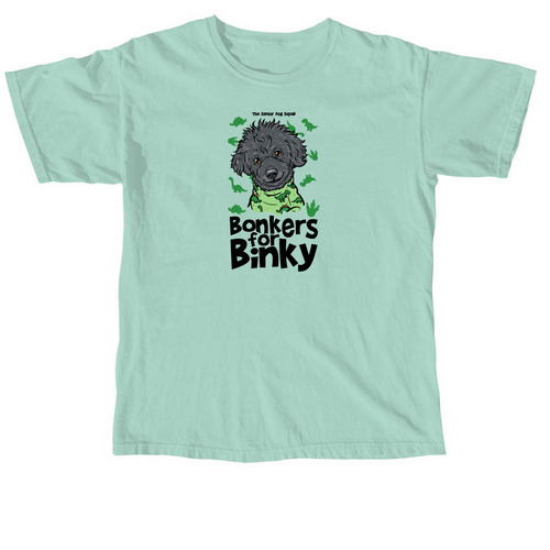 SDS - Bonkers for Binky, a Chalky Mint Comfort Colors Unisex Tee