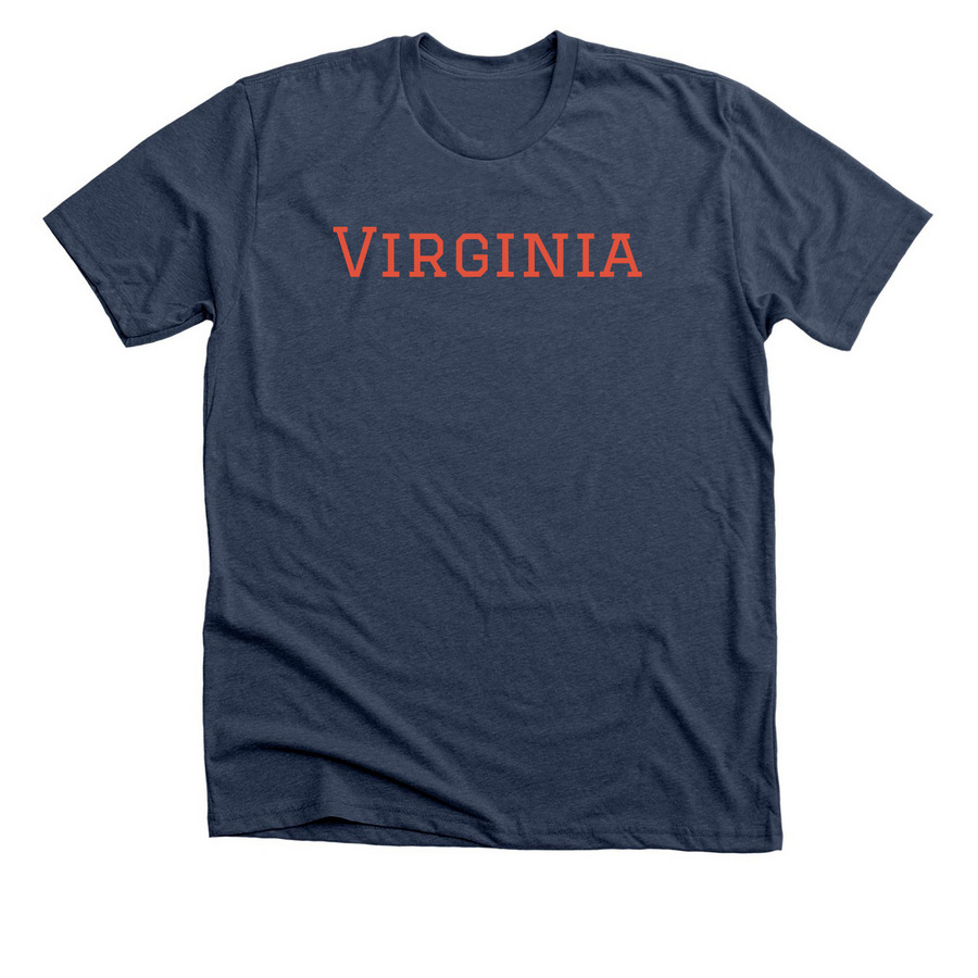 UVA 25th Reunion: Class of 2001, a Heather Navy Premium Unisex Tee