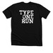 Type One Run Casual Shirt, a Solid Black Blend Premium Unisex Tee