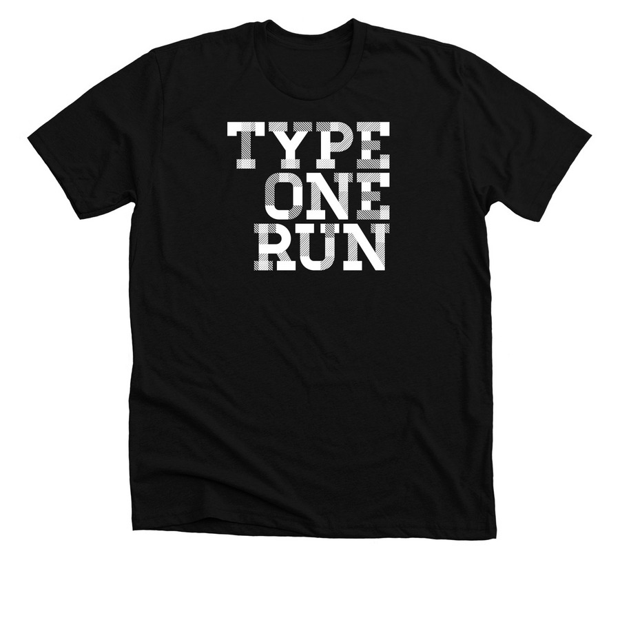 Type One Run Casual Shirt, a Solid Black Blend Premium Unisex Tee