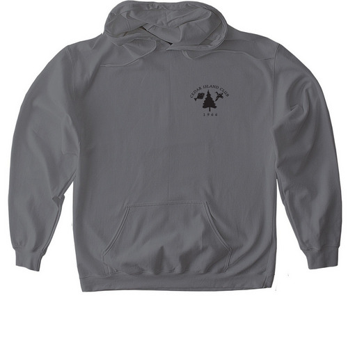 Cedar Island Club Sweatshirts, a Charcoal Gildan Softstyle Pullover Hoodie