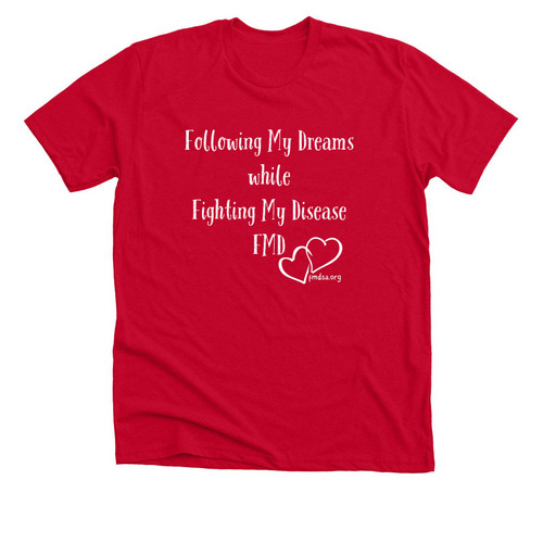 Following My Dreams, a Solid Red Blend Premium Unisex Tee
